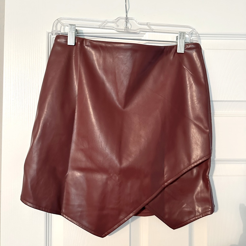 Vici Faux Leather Mini Skirt